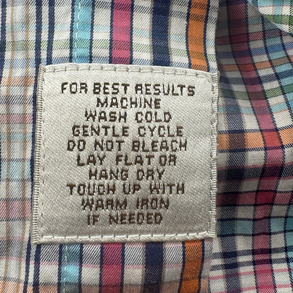 Peter Millar Seaside‎ Finish Multicolor Button Up Shirt Cotton Men's Size Large - Picture 6 of 6